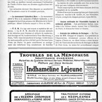 1169 - Page 1156-VIII - Dernières nouvelles. Académie de médecine / Le monument Calmette à Nice / F. E. M / Médaille du Professeur Villard / Assises médicales de l’Assemblée français de médecine générale / Amicale des médecins de Bretagne