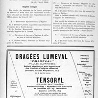 1173 - Page 1160-XII - A travers l’officiel. Enseignement de la médecine / Légion d’honneur / Hygiène publique