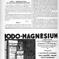 1219 - Page 1206-LXII - Correspondance. Accidents. Délai de révision d’un accident du travail / Accident survenu au cours d’une interruption du travail
