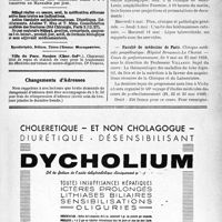 1228 - Page VII-1215 - Renseignements / Dernières nouvelles. Faculté de médecine de Paris / Faculté de médecine de Paris