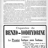 1231 - Page 1218-X - Dernières nouvelles. Premier Congrès international de Cosmobiologie / Société médicale du Littoral méditerranéen / Fondation Hélène-Edouard Nathan