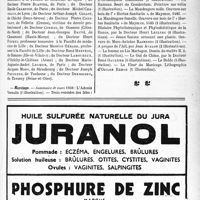 1232 - Page XI-1219 - Dernières nouvelles. Noces d’argent / Nécrologie [Étienne Barral, Pierre Blatter, Emile Champion, Michel Chatelus, Arthur Joseph Collot, Pierre Constant, Cormao, Jean-Georges Dauvé, Henri c haumont, Henri Fockeu, Maurice Gérard, René Hervéou, Lamocreux, Marie Auguste-André Lecœur, Jacques Moog, Joseph Pouguens, Debricode] / Aesculape