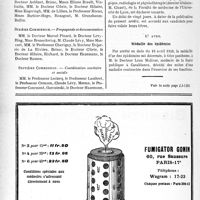 1235 - Page 1222-XIV - A travers l’officiel. Arrêté du ministre de la Santé publique du 7 avril 1938 relatif à la répartition des membres du Conseil supérieur d’hygiène sociale / Vacance de chaire / Médaille des épidémies