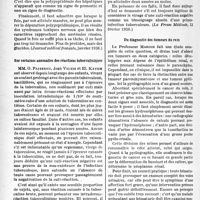 1251 - Page 1238 - Partie scientifique. L’actualité scientifique. La Presse. La polypeptidémie en pathologie hépatique [(Journal médical français, janvier 1938)] / Sur certaines anomalies des réactions tuberculiniques [(La Presse Médicale, 12 février 1938)] / Du diagnostic des tumeurs du rein [(Journal des Praticiens, 12 février 1938)]