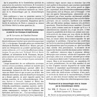 1254 - Page 1241 - Partie scientifique. L’actualité scientifique. Le Congrès. Conférence de chimiothérapie de la blennorrhagie, (Paris, 21 mars 1938). La chimiothérapie interne de l’infection gonococcique au point de vue chimique et expérimental, par M. Levaditi / Traitement de la blennorrhagie chez la femme par la chimiothérapie interne, par MM. P. Fernet et P. Durel