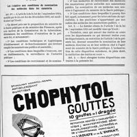 1270 - Page LIII-1257 - A travers l’officiel. Avis de concours pour le recrutement d’inspecteurs départementaux d’hygiène / Loi relative aux conditions de nomination des médecins dans les sanatorla