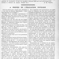 1332 - Page 1319 - Partie professionnelle, Hygiène, Assistance, Mutualité, Intérêts corporatifs, Variétés. Travaux originaux. Les salons. II. Le salon des Indépendants / A propos de l'éducation physique [Dr E. Damey]
