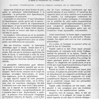 1378 - Page 1365 - Partie scientifique. Travaux originaux. La clinique au goût du jour. Péricardite rhumatismale et Péricardite tuberculeuse. Une différenciation parfois difficile : un pronostic toujours important, d’après le Professeur Ch. Laubry. La note « tuberculeuse » dans le tableau clinique de la péricardite