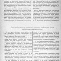 1379 - Page 1366 - Partie scientifique. Travaux originaux. La clinique au goût du jour. Péricardite rhumatismale et Péricardite tuberculeuse. Une différenciation parfois difficile : un pronostic toujours important, d’après le Professeur Ch. Laubry. La note « tuberculeuse » dans le tableau clinique de la péricardite / Dans la péricardite tuberculeuse : pronostic généralement grave, malgré un traitement rationnel [G. Fischer]