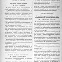1381 - Page 1368 - Partie scientifique. L'actualité scientifique. Les Sociétés Savantes. Paris. Académie de médecine. Pour éviter la fièvre ondulante, 22-3-1938 / Le Centre de sérums de convalescents de l’Institut Pasteur d’Algérie, 8-3-1938 / Académie de chirurgie. Un procédé simple d’évacuation des corps étrangers irréguliers avalés par les jeunes enfants, 23-3-1938
