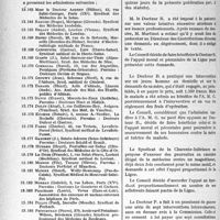 1389 - Page 1376 - Partie professionnelle, Hygiène, Assistance, Mutualité, Intérêts corporatifs, Variétés. Ligue médicale de défense professionnelle, " Le Sou Médical ". Extrait des procès-verbaux du Conseil d'administration