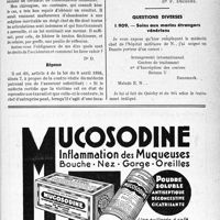 1392 - Page XXXIX-1379 - Correspondance. Application des tarifs d’honoraires. b) Accidents du Travail. Différend au sujet de la reprise du travail / Questions diverses. Soins aux marins étrangers vénériens