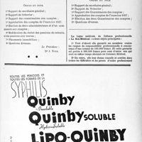 1404 - Page VII-1391 - Mutualité familiale et professionnelle du corps médical français. Assemblée générale ordinaire de 1938 / Ligue médicale de défense professionnelle. « Le Sou Médical ». Assemblée générale ordinaire de 1938