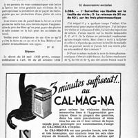 1452 - Page LIX-1439 - Correspondance. Application des tarifs d'honoraires. a) Pensionnés de guerre. Toute radio doit être versée au dossier de l'intéressé / b) Assurances sociales. 1° Surveillez vos libellés sur la feuille de visite ; 2° La retenue de 20 ou de 40% sur les frais pharmaceutique