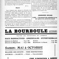 1459 - Page 1446-LXVI - Correspondance. Questions médico-militaires. Retraite d'État et retraite mutuelle du combattant / Assurances sociales. Versement des cotisations en cas de rupture du contrat de travail