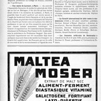 1469 - Page 1456-VIII - Dernières nouvelles. Faculté de médecine de Bordeaux. Clinique oto-rhino-laryngologique / Médaille du Professeur Cassoute / A la mémoire de Brown-Séquard / Une statue de Laennec, à Paris / Association pour le développement des relations médicales (A. D. R. M) / Le Comité international de lutte contre le charlatanisme (1938) / Les Journées médicales de Montecatini