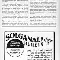 1470 - Page IX-1457 - Dernières nouvelles. Le XIe Congrès des Sociétés d’oto-neuro-ophtalmologie de langue français / Préfecture de police / Cours de sympathologie clinique / Conférences-promenades / Centenaire de la loi du 30 juin 1838 / Asile national des convalescents de Saint-Maurice (ex-Asile de Vincennes)