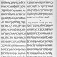 1506 - Page 1493 - Partie professionnelle, Hygiène, Assistance, Mutualité, Intérêts corporatifs, Variétés. Travaux originaux. Médecine légale. Méningite aiguë, six mois après un traumatisme crânien avec fracture du rocher