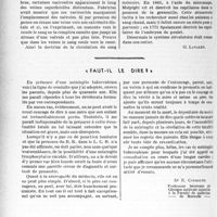 1513 - Page 1500 - Partie professionnelle, Hygiène, Assistance, Mutualité, Intérêts corporatifs, Variétés. Travaux originaux. Quelques étapes dans la découverte de la circulation du sang [G. Lavalée]. Méningite aiguë, six mois après un traumatisme crânien avec fracture du rocher / " Faut-il le dire " [Dr E. Cassouté]