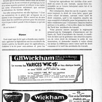 1530 - Page LXIX-1517 - Correspondance. Accidents du travail. Le patron agriculteur accidenté du travail doit les honoraires médicaux ou tarif de droit commun