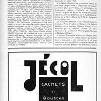 1577 - Page 1564-XLIV - A travers l’officiel. Tableau de concours pour la Légion d’honneur, Année 1938. Chevaliers. Armée métropolitaine (Suite et fin) / Le Banquet de l'Association générale des Médecins de France
