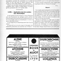 1581 - Page 1568-XLVIII - Correspondance. Questions diverses. Droit à la prorogation / Application des lois sociales aux domestiques