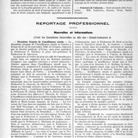 1639 - Page 1626 - Partie professionnelle, Hygiène, Assistance, Mutualité, Intérêts corporatifs, Variétés. Faculté de médecine de Paris. Enseignement et actes de la Faculté / Reportage professionnel. Nouvelles et Informations. Deuxième Congrès de l’insuffisance rénale