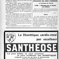 1641 - Page 1628-LX - Correspondance. Mutualité familiale. Pour les « chroniques » [G. Lavalée] / Application des tarifs d’honoraires. a) Accidents du Travail. Massages par un masseur non médecin