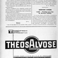 1643 - Page 1630-LXII - Correspondance. Application des tarifs d’honoraires. b) Assurances sociales. Recours aux laboratoires publics pour examens et analyses / Questions diverses. Privilège pour frais de dernière maladie