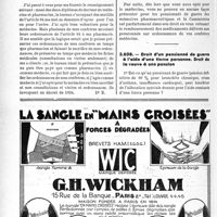 1649 - Page 1636-LXVIII - Correspondance. Pensions militaires. Honoraires des experts au Tribunal des pensions / Cumul de l'exercice de la médecine et de la pharmacie. Interdiction en matière de pensionnés de guerre / Droit d'un pensionné de guerre à l'aide d'une tierce personne. Droit de la veuve à une pension