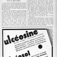 1662 - Page XIII-1649 - A travers l’officiel. Vaccination antidiphtérique obligatoire. Adoption d’un projet de loi / Service de Santé militaire