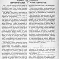 1684 - Page 1671 - Partie professionnelle, Hygiène, Assistance, Mutualité, Intérêts corporatifs, Variétés. Bulletin de l’Actualité. Morphopsychologie et psycho-morphologie