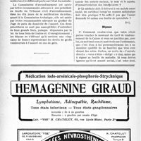 1703 - Page 1690-LVIII - Correspondance. Assurances sociales. Conditions d’allocation des prestations spéciales / Application des tarifs d’honoraires. Assurances sociales. Le médecin traitant n’est «obligé» à rien en matière d’Assurances sociales, mais il a un devoir moral, d’aide envers son client en faveur de ses intérêts pécunlaires