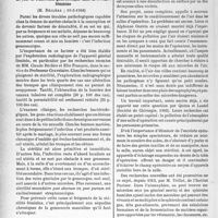 1733 - Page 1720 - Partie scientifique. L’actualité scientifique. Les Sociétés Savantes. Paris. Académie de médecine. Le rôle de l’infection gonococcique dans la stérilité féminine, 10-5-1938 / Académie de chirurgie. Le conditionnement de l’air dans les salles d’opération, 23-2-1938
