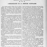 1738 - Page 1725 - Partie professionnelle, Hygiène, Assistance, Mutualité, Intérêts corporatifs, Variétés. Bulletin de l’Actualité. L'organisation de la médecine hospitalière [Dr Raphaël Massart]