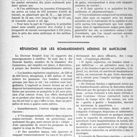 1745 - Page 1732 - Partie professionnelle, Hygiène, Assistance, Mutualité, Intérêts corporatifs, Variétés. L'actualité professionnelle. Expertises. Pour la syphilis, comment évaluer une incapacité permanente partielle ? / Réflexions sur les bombardements aériens de Barcelone