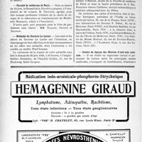 1769 - Page 1756-VIII - Dernières nouvelles. Académie de médecine. Élection / Faculté de médecine de Paris / Médaille du Docteur Le Lorier / Umfla ou Union médicale latine / Centre de liaison des oeuvres d’entraide médicale