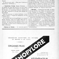 1772 - Page XI-1759 - Dernières nouvelles. Centre de transfusion sanguine de l’hôpital Saint-Antoine / Prix international Chauvin (oto-neuro-ophtalmologie) / Sanatorium d’Arcsay (Basses-Pyrénées) / Hôpitaux de Moulins / Nécrologie [Edouard Cart, Emmanuel Cistrier, Maurice Fimbel, Daniel Gauet, Paul Forton, Jagueneau, Joseph Maurice-René, Paul Le Dien, Prallet, Jean Darier] / Aesculape