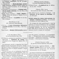 1794 - Page 1781 - Partie scientifique. L’actualité scientifique. Les Livres. Les livres qui viennent de paraître / Traitement des eczémas, par Dr R. Moline, J. -B. Baillière et Fils, Paris / Antiseptiques essentiels, par R. -M. Gattefossé, Librairie Girardot et Cie, Paris