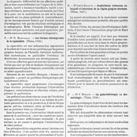 1796 - Page 1783 - Partie scientifique. L’actualité scientifique. Les Thèses. Contribution à l’étude des affections susceptibles de modifier l’aspect du sillon naso-génien, Dr P. -U. Dumont (Thèse, 1938) / Les formes chirurgicales de la sigmoïdite, Dr R. Maruelle (Thèse, 1938) / Septicémies veineuses subaiguës et infections de la région gingivo-dentaire, Dr Lucie Ricoux. (Thèse, 1937) / La galactothérapie en dermatologie, Dr F. Merlin (Thèse, 1938)