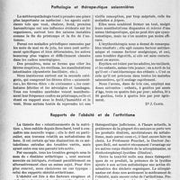 1797 - Page 1784 - Partie scientifique. L’actualité scientifique. Notes de thérapeutique. Pathologie et thérapeutique saisonnières / Rapports de l'obésité et de l'arthritisme