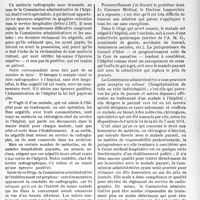 1800 - Page 1787 - Partie professionnelle, Hygiène, Assistance, Mutualité, Intérêts corporatifs, Variétés. La propriété des clichés radiographiques à l'hôpital