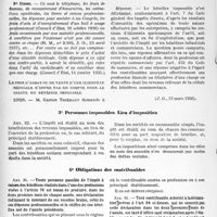 1833 - Page 10 - II. Impôts sur les bénéfices non commerciaux, (Décret du 27 décembre 1934). 2° Bénéfice imposable. c) Dépenses professionnelles déductibles / 3° Personnes imposables. Lien d’imposition / 4° Obligations des contribuables