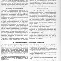 1862 - Page 19 - II, Convention d'arbitrage. a) Texte. Compétence des Commissions / Procédure de la Commission / Trésorerie et frais / b) Fonctionnement des Commissions d’arbitrage / c) Liste des Compagnies d’assurances adhérentes à la Convention d’arbitrage