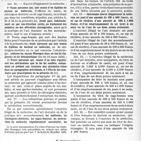 1876 - Page 13 - I. — L’exercice de la médecine en France métropolitaine. C) Exercice illégal. 1° Texte légal / 2° Jurisprudence. a) Personnes non titulaires du diplôme d'État ou de la qualité de citoyen français