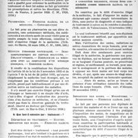 1877 - Page 14 - I. — L’exercice de la médecine en France métropolitaine. C) Exercice illégal. 2° Jurisprudence. a) Personnes non titulaires du diplôme d'État ou de la qualité de citoyen français / b) Que faut-il entendre par « traitement » ?