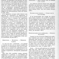 1878 - Page 15 - I. — L’exercice de la médecine en France métropolitaine. C) Exercice illégal. 2° Jurisprudence. b) Que faut-il entendre par « traitement » ? / c) Intervention habituelle et suivie. — Cas d’urgence