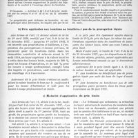 1909 - Page 6 - I Les loyers. B) La législation d’exception sur les loyers. 3° Prix limite. a) Prix limite_applicable aux locataires en prorogation légale / b) Prix applicable aux locations ne bénéficiant pas de la prorogation légale / c) Modalité d’application du prix limite