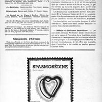 1952 - Page VII-1815 - Renseignements / Dernières nouvelles. Faculté de médecine de Paris / Médaille du Professeur Ombrédanne