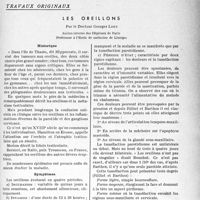1962 - Page 1825 - Partie scientifique. Travaux originaux. Les oreillons, par le Docteur Georges Lory